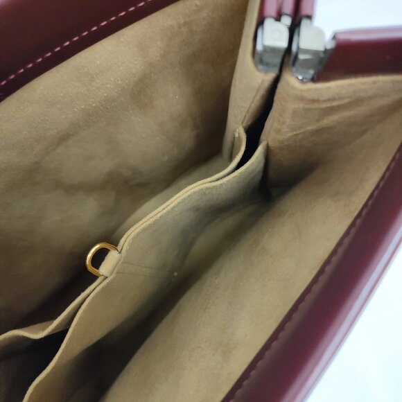Cartier Hand Bag Bordeaux Leather mon-270-091125 - Picture 12 of 16